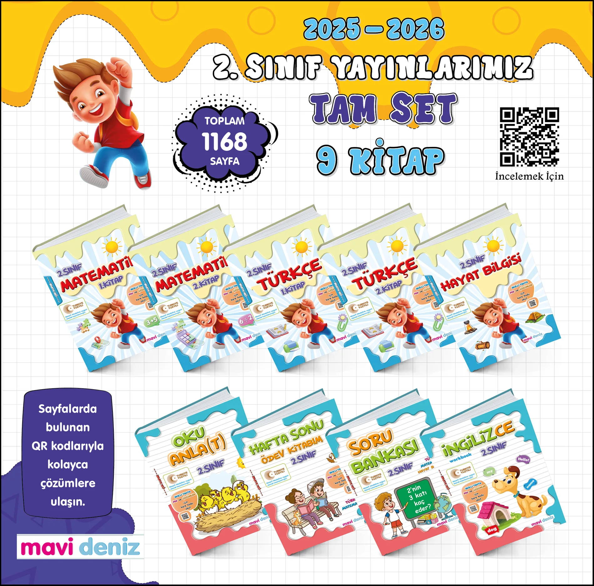Mavi Deniz Yayıncılık 2. Sınıf Set - 9 Kitap
